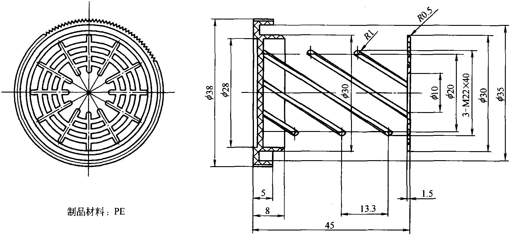 44.藥瓶蓋注塑模具